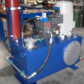 Hydraulic unit for panels bending line control intended for appliances