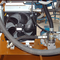 Detail of the filtering and air conditioning circuit of the hydraulic line for the pickling line
