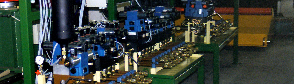 Integrated valve bench for coils cutting line control