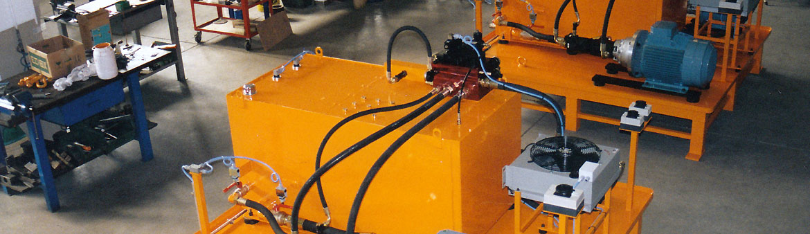 Hydraulic units for coils cutting line control